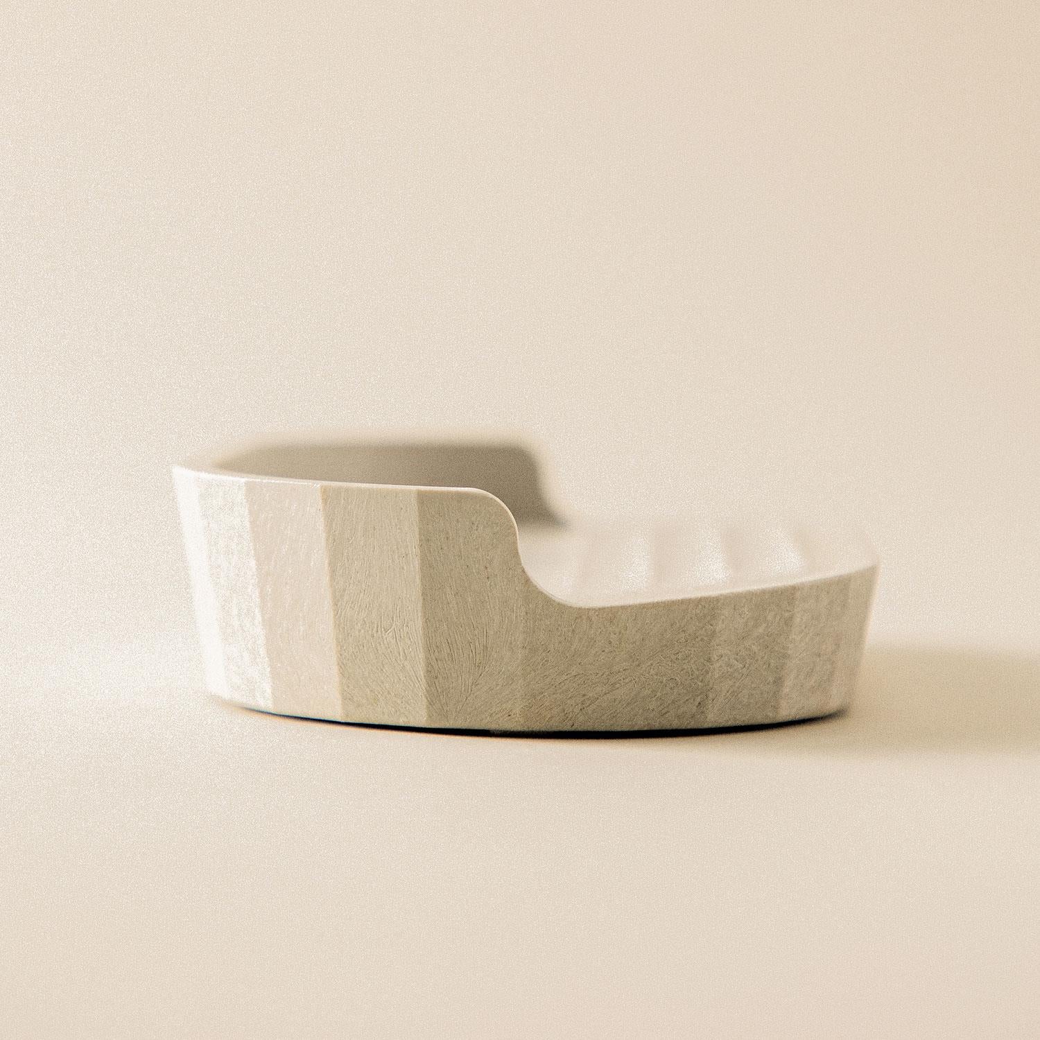 Soap Dish, Black, Recycled Materials, Avenir Collection