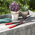 Garden Shears, 63.5 Cm Hedge Shears With Tension Adjuster
