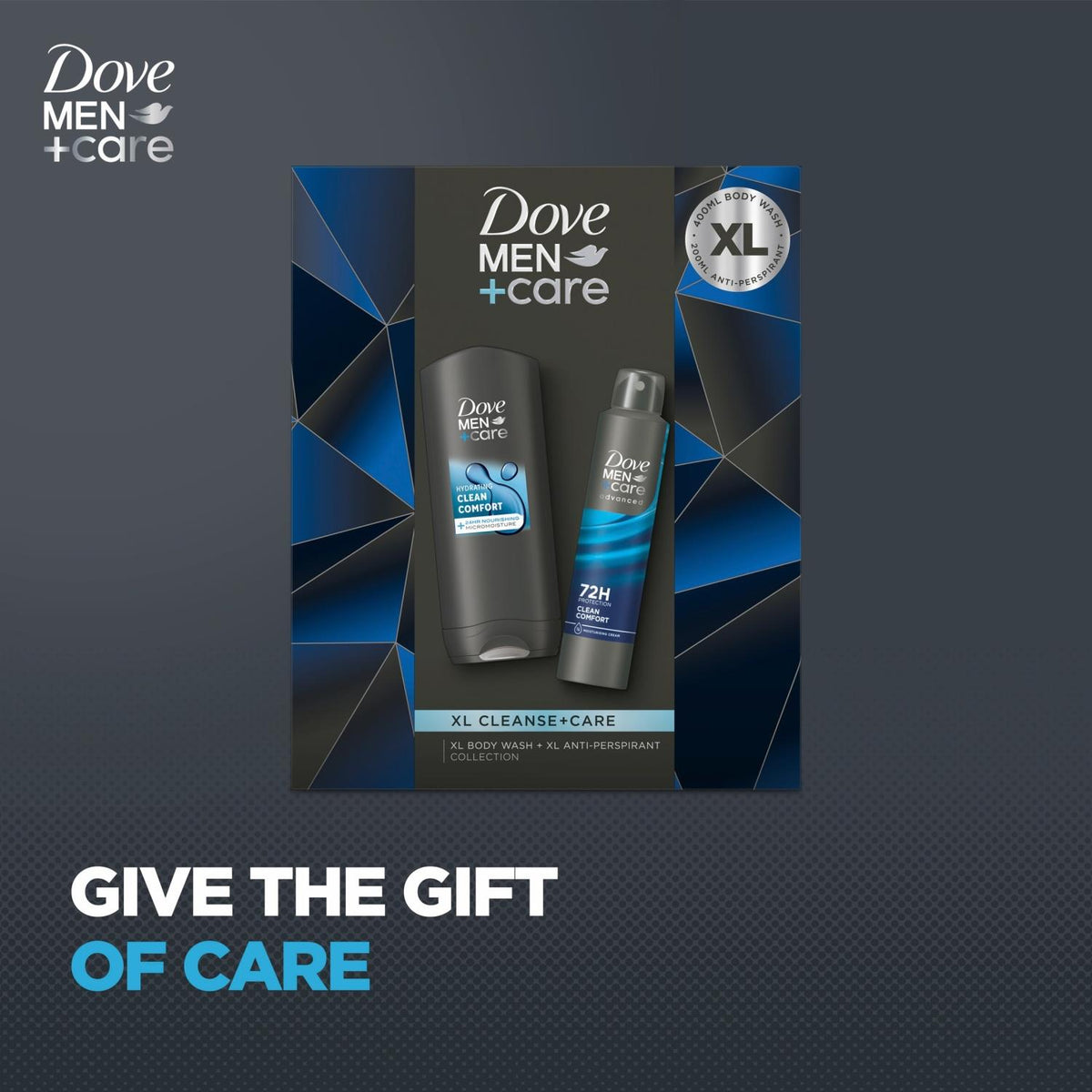 Cleanse And Care Xl Duo Gift Set For Him, Body Wash And Deodorant | Set of 2
