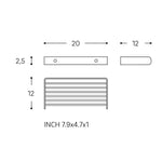 Shower Caddy, Shower Basket, 20cm, Silver, Architect S+ Collection