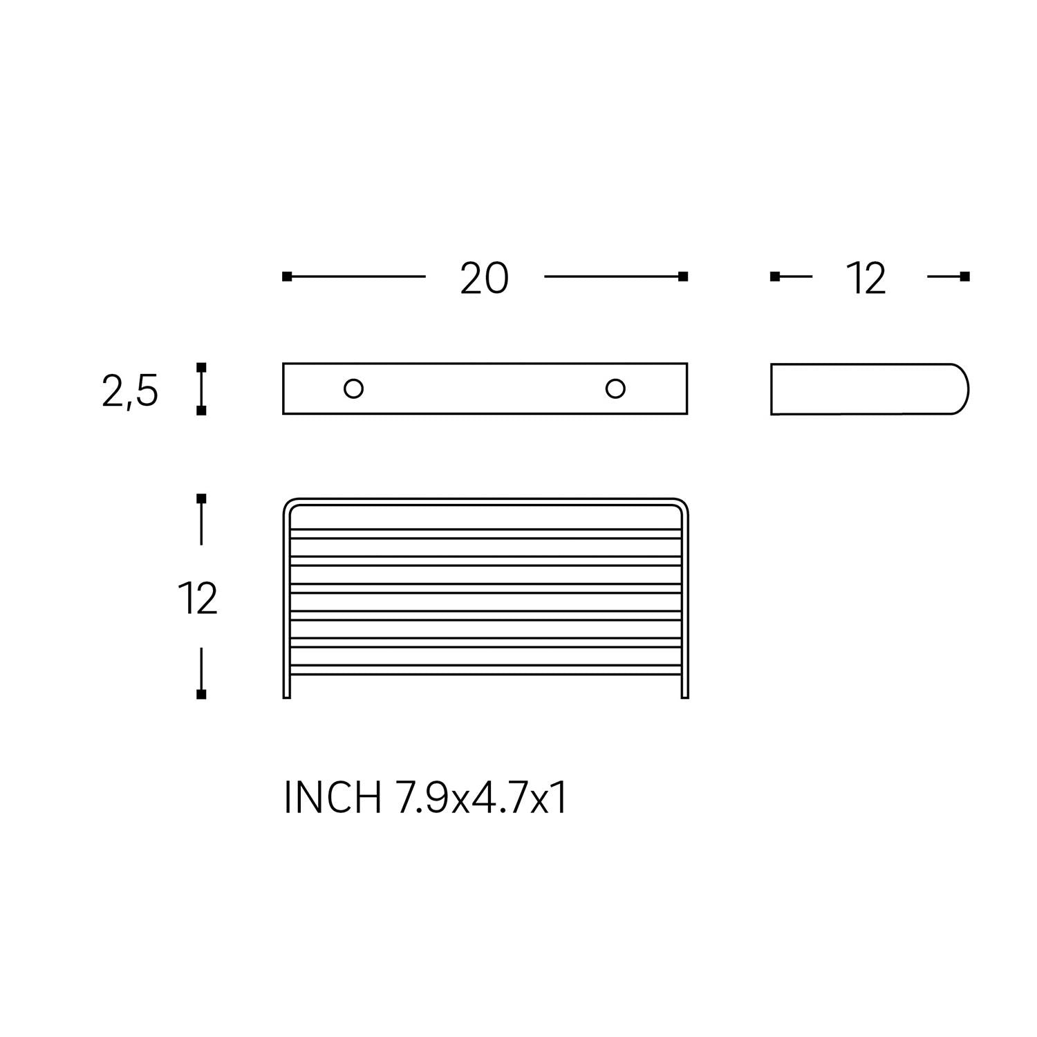 Shower Caddy, Shower Basket, 20cm, Silver, Architect S+ Collection