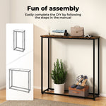 Levede Console Hall Table Slim Entryway Hallway Sofa Table Display Shelf Industrial