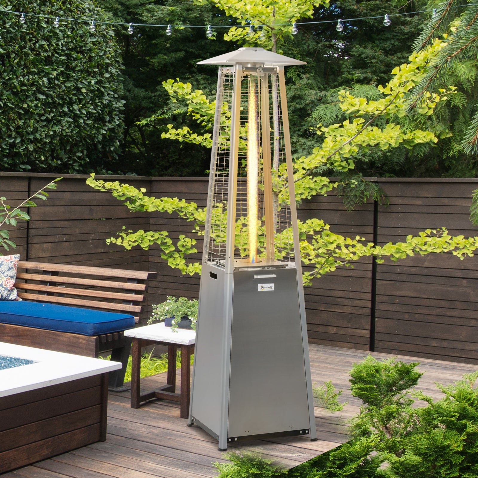 11.2kw Gas Heater, Stainless Steel, Silver | Silver
