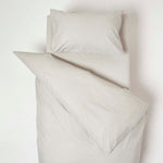Cotton Cot Bed Duvet Cover Set 200 Thread Count | Cot Bed | Grey