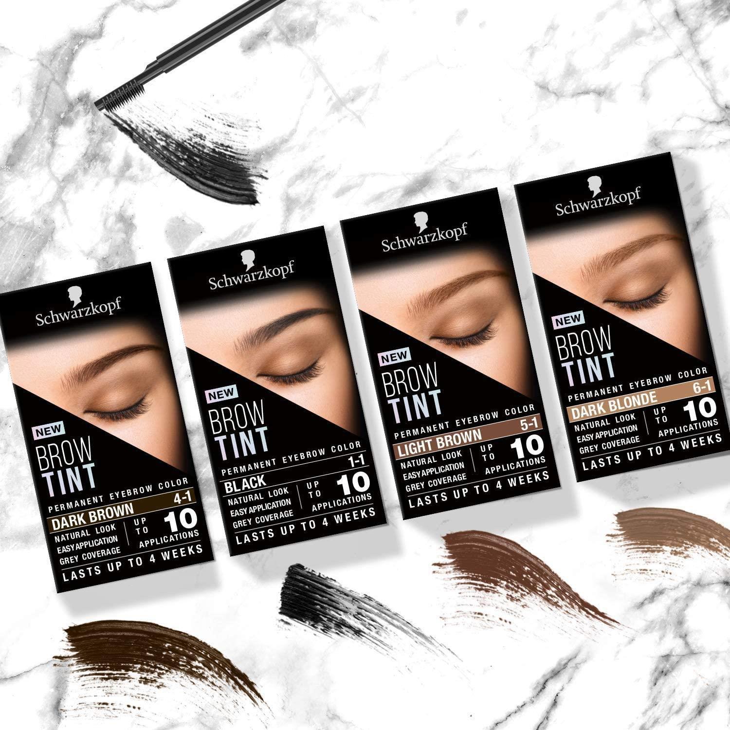 Brow Tint, Professional Permanent Eyebrow Colour -darkblonde 3pk