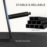 Weight Plate Rack For 5cm Weight Plates And Barbell Bar | Black