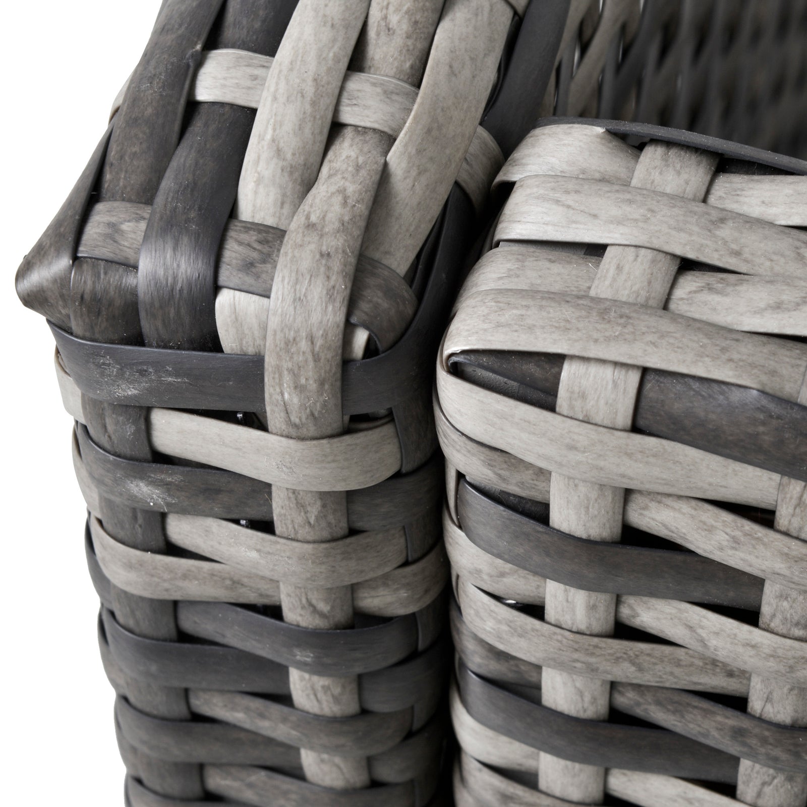 4 Pcs Pe Rattan Wicker Outdoor Dining Set