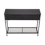Breeins Console Table With Fabric Drawers For Hallway Living Room