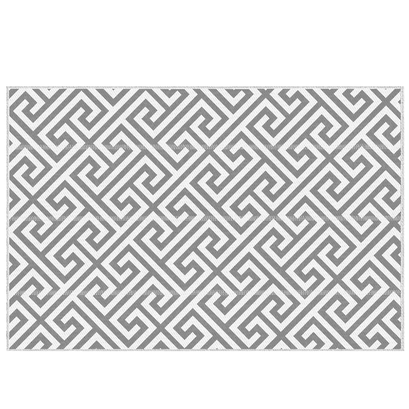 152x243cm Outdoor Straw Rug For Camping/picnic | Gray