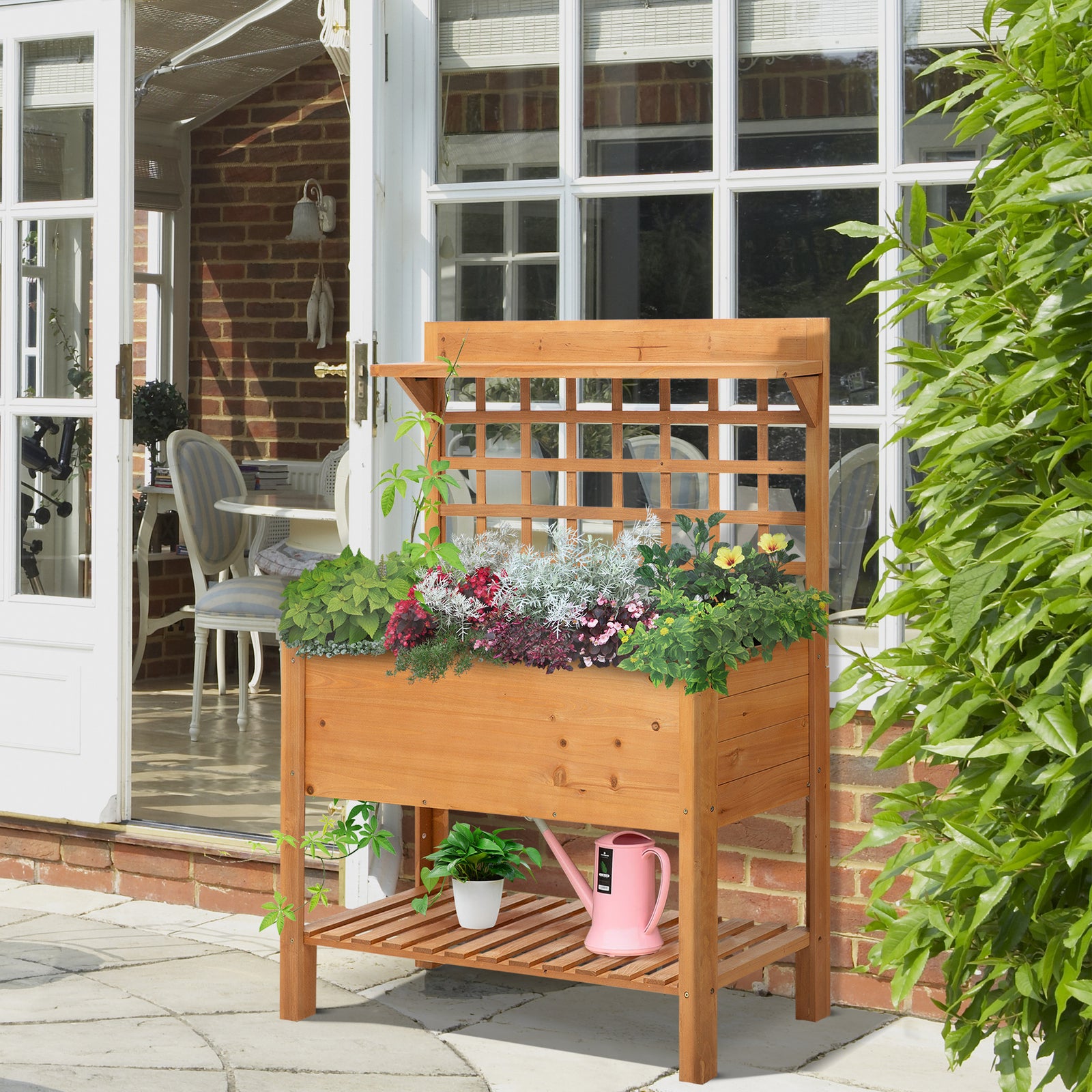 Raised Planter Garden Bed 105x40x135cm