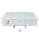Steel Frame Pool With Filter Pump, Reinforced Sidewalls | Gray