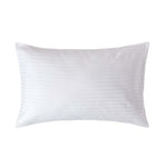 Egyptian Cotton Satin Stripe Housewife Pillowcase 330 Tc | 48 x 74cm | White