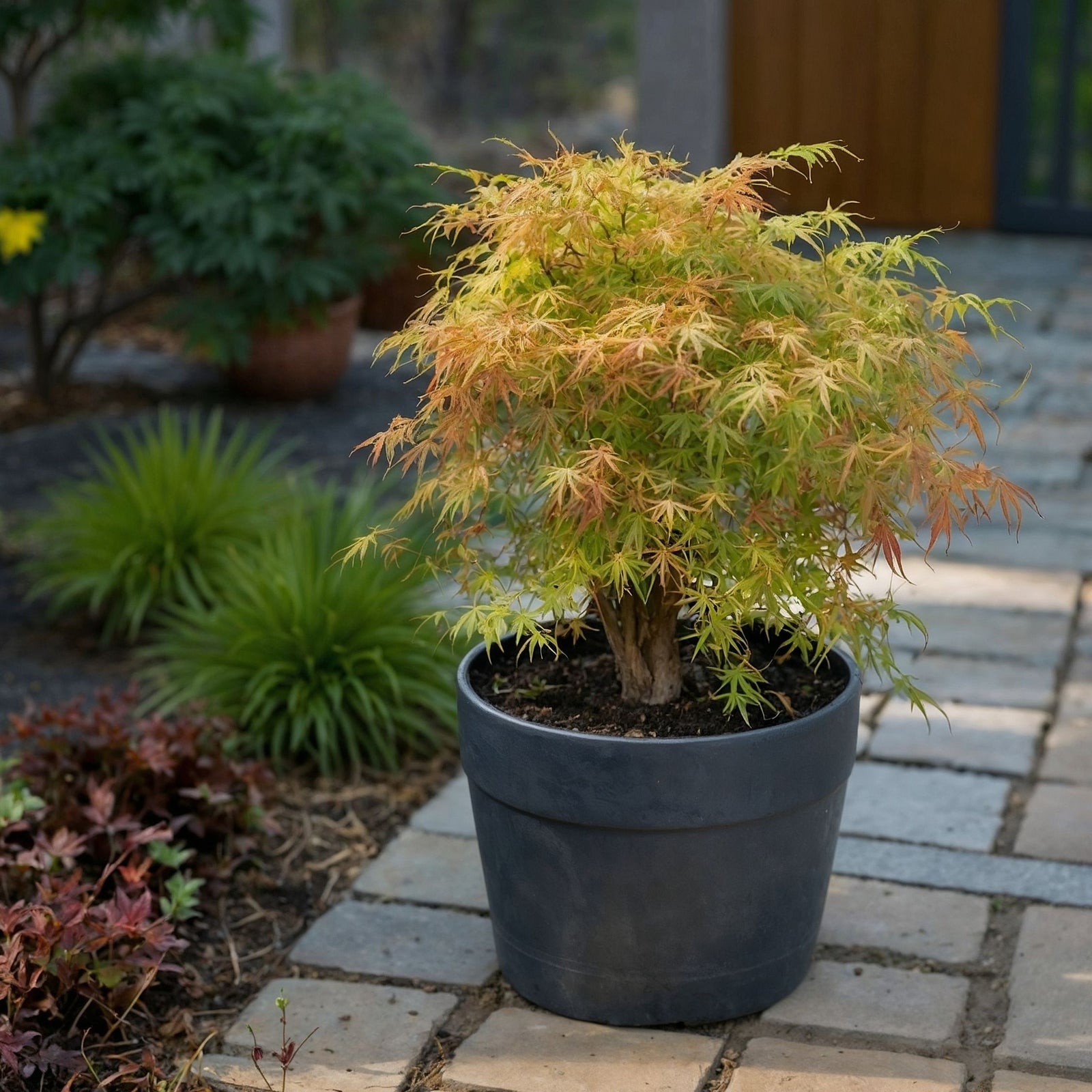 Japanese Maple - Acer Palmatum 'Katsura' - Height 60-70cm - ⌀19cm | Set of 1 | Orange