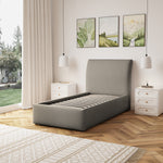 Bethany Fabric Ottoman Bed Frame | Single | Light Brown