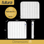 Electric Radiator Panel Heater Wall Mounted Advanced Timer Digital Thermostat, Bathroom Safe Room Heater | 1500w | White
