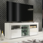Pulse Tv Unit 145cm With Led Lights | White