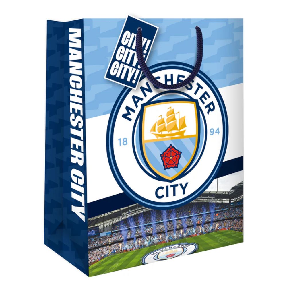 Manchester City FC Medium Gift Bag Official Product