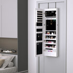 Hanging Mirrored Jewel Storage Cabinet Organiser Lockable