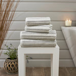 Didlington Stripe Supersoft 100% Cotton Towels | Bath Sheet | Neutral