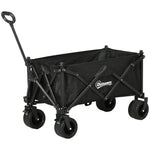 Foldable Garden Cart, Utility Wagon With Carry Bag | Black