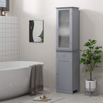 Storage Cabinet Organizer Tower With Shelves & Drawer | One Size