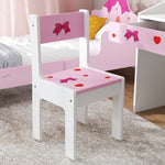 Aiyaplay Children Study Table And Chair W/ Storage, Pull-out Drawer | Pink