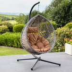 Ibstone Swing Egg Pod Chair | Brown