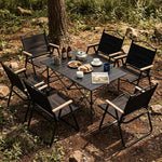 Folding Camping Table Set With Chairs, Portable Outdoor Picnic Table | 7 Piece