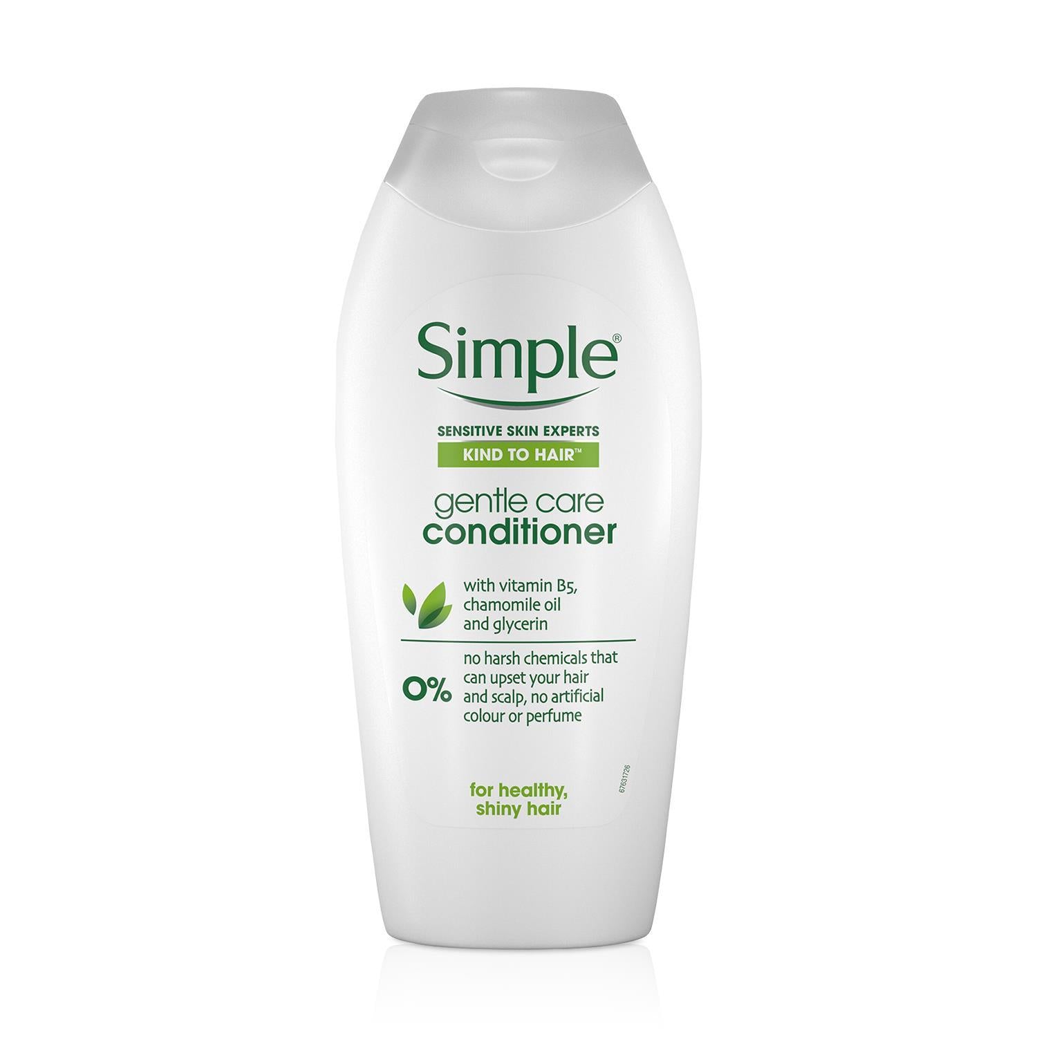 Simple Hair Shampoo Conditioner 400ml & Shower Gel 675ml Bundle