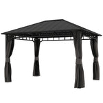 Outsunny 3x4m Hardtop Gazebo With Galvanised Steel Roof