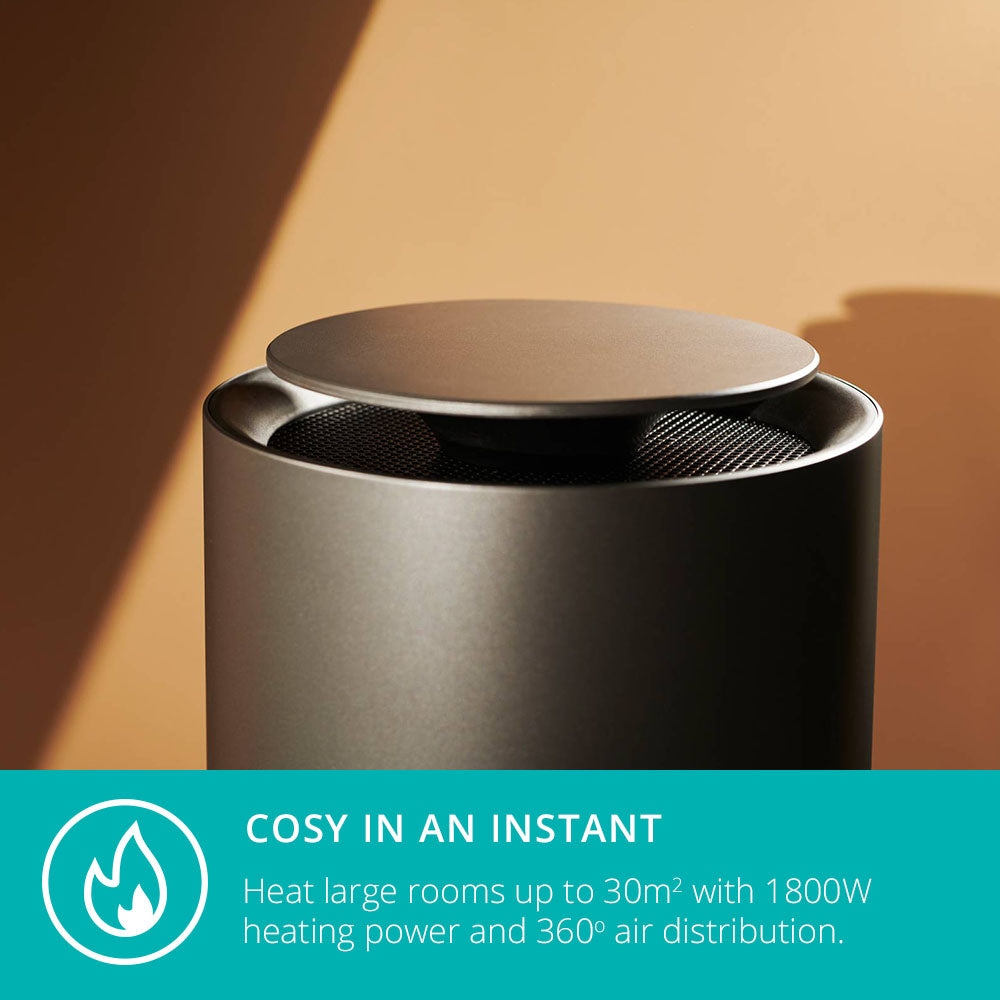 Threesixty 2 Smart Ceramic Fan Heater, 1800w Heating Power | Grey