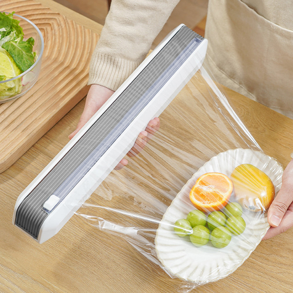 Magnetic Cling Film Wrap Dispenser With Slide Cutter