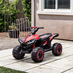 12v Electric Quad Bikes For Kids Ride On Car Atv Toy For 3-5 Years | Red