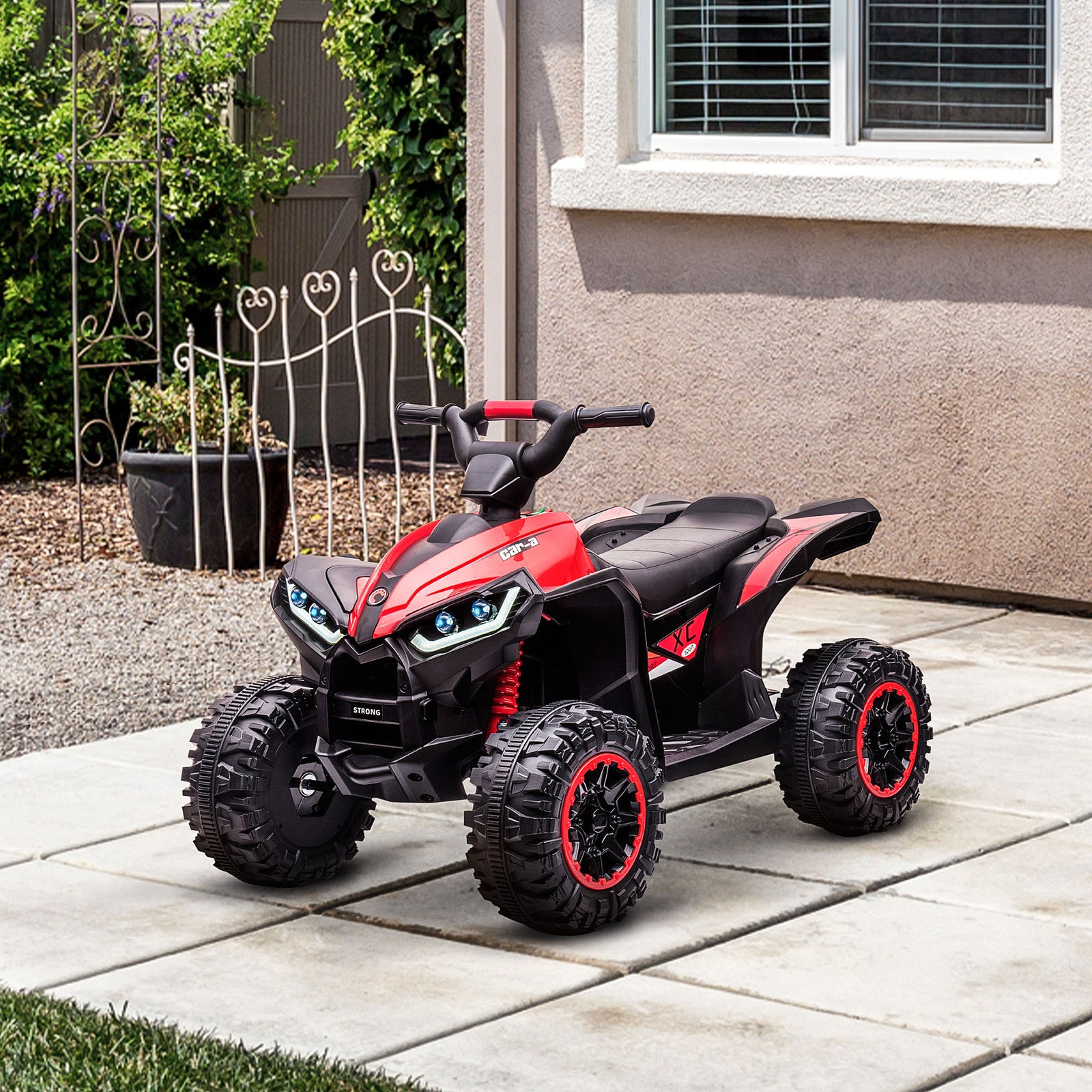 12v Electric Quad Bikes For Kids Ride On Car Atv Toy For 3-5 Years | Red