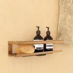 Bathroom Shelf, Organizer, Brushed Gold Pvd , Architect S+ Collection