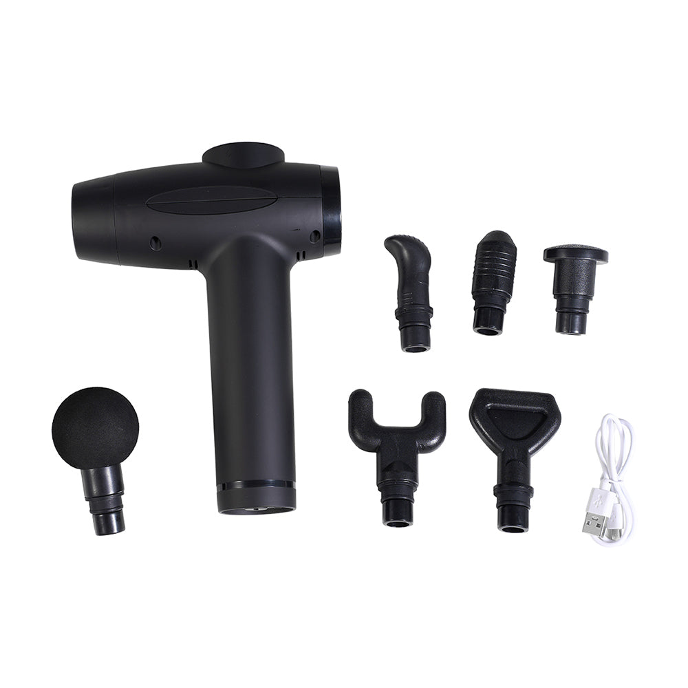 Portable Deep Tissue Massage Gun With 30 Adjustable Speeds & 6 Attachments