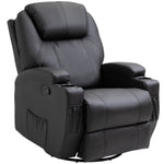8-point Massage Recliner Sofa Rocking Swivel