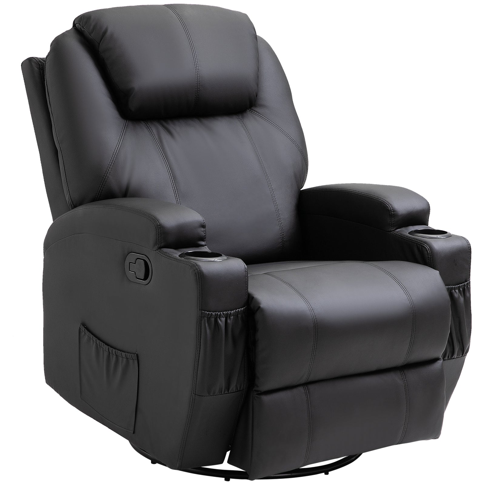 8-point Massage Recliner Sofa Rocking Swivel