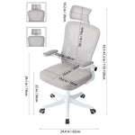 Height Adjustable Comfortable Mesh Office Chair | White