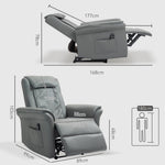 Kneading Massage Recliner Chair Breathable Leather