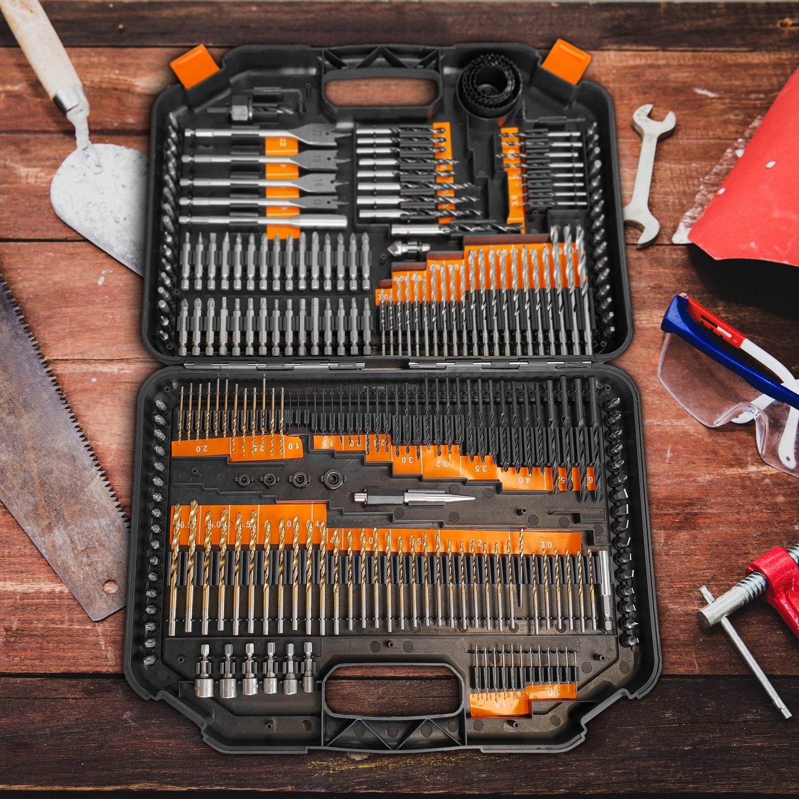 Drill Bit Multi Tool Set 246pc Multi-purpose Screwdriver Bits & Carry Case