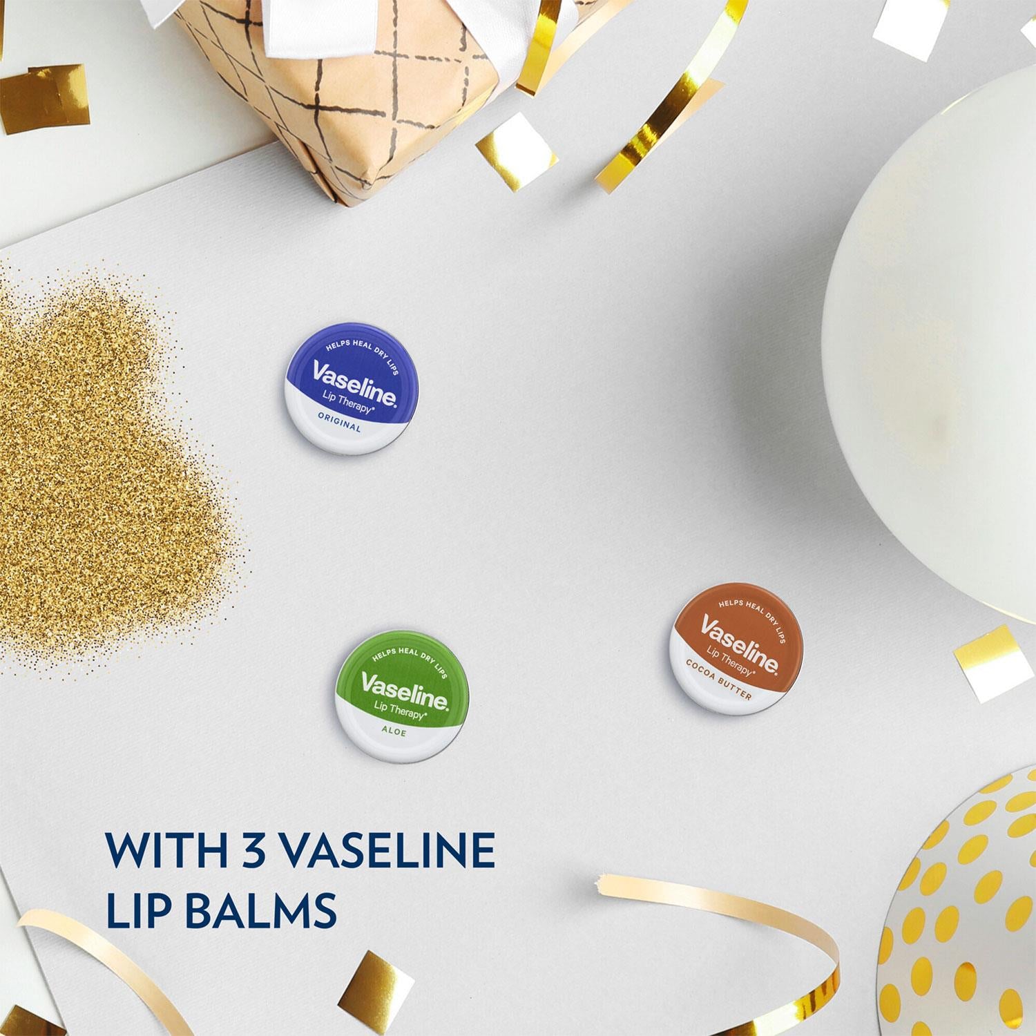 Lip Loving Collection 3 Pieces Lip Balm Tin Gift Set For Her