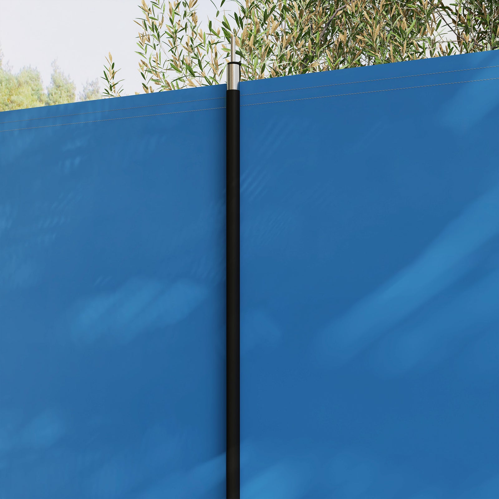 Camping Windbreak Beach Wind Shield Shelter With Carry Bag | Blue