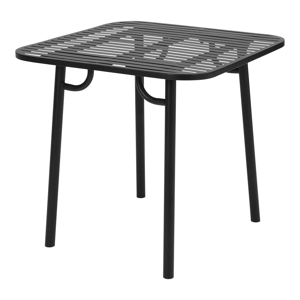 Square Outdoor Garden Metal Table - 80cm X 75cm H