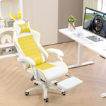 Racing Chair W/ Footrest Rabbit Ears | Yellow