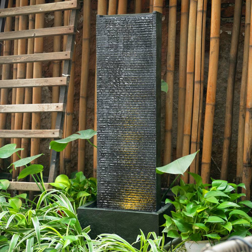 Outdoor Wall Standing Fountain Water Feature Fountain Stone