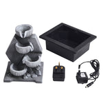 Garden Resin Fountain Water Feature Led Light