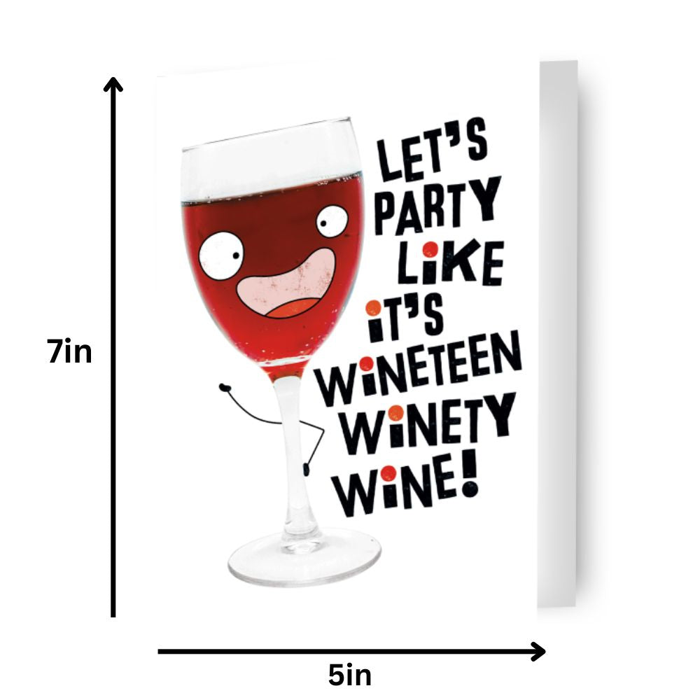 Wine' Birthday Card Official Product