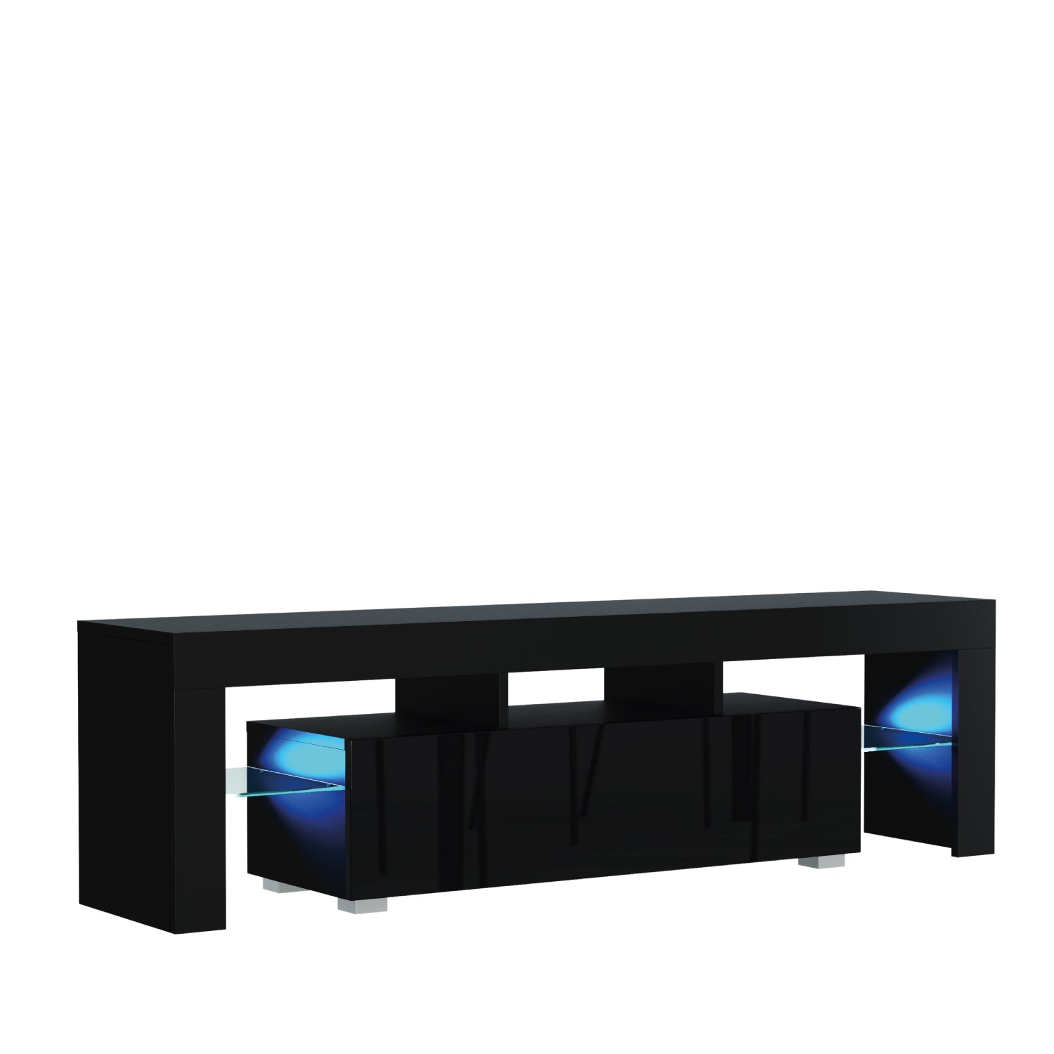 Aria Tv Unit 160cm With Led Lights | Black