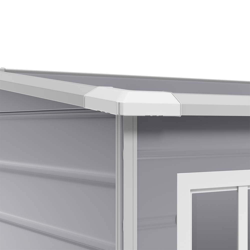 5x4ft Durable Outdoor Plastic Storage Shed With Floor – Weatherproof Garden & Patio Organizer For Tools & Equipment